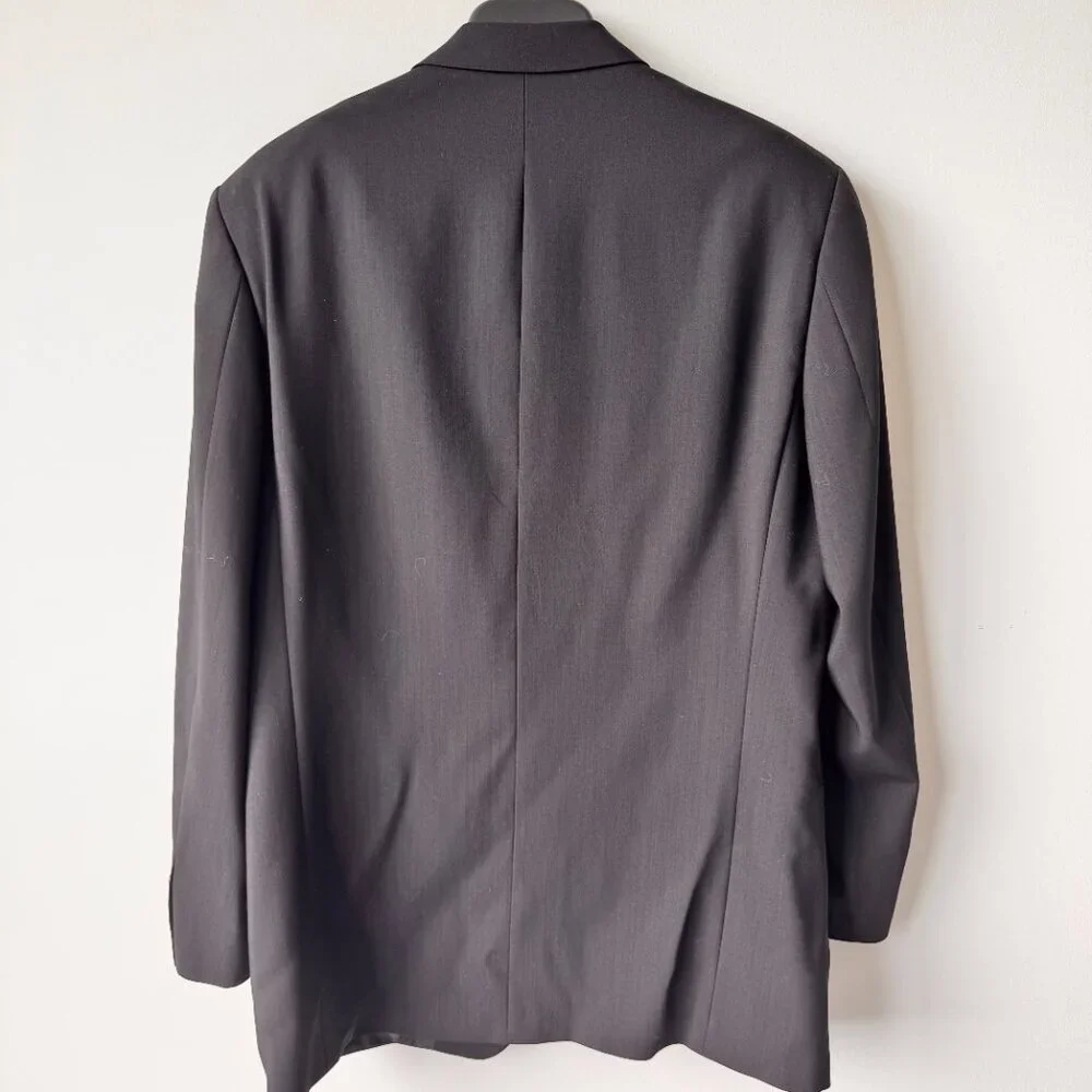 Hugo Boss Einstein/Sigma Virgin Wool Sport Coat Blazer Black - Picture 3 of 11